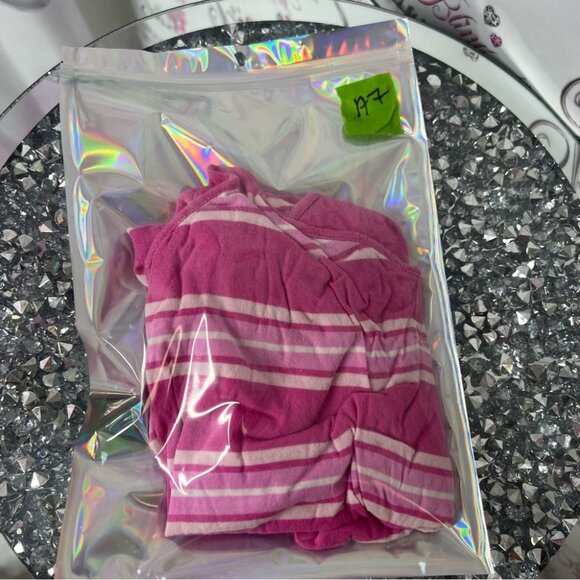 Roxy tank top stripes candy Colors strappy pink and White Striped beach surf - Picture 8 of 8